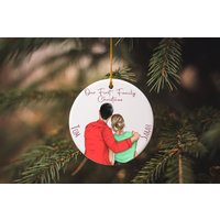 Unsere Erste Familie Weihnachtskugel, Weihnachtsschmuck, Personalisiertes Fotopaar Weihnachtskugel, Freund Freundin Christbaumkugel von Timetobelove