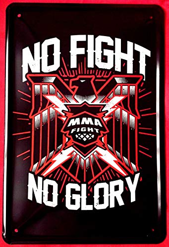 Tin Sign Blechschild 20x30 Warrior Credo No Fight No Glory MMA Adler Kein Kampf Kein Ruhm Bar Kneipe Metall Schild von Tin Sign