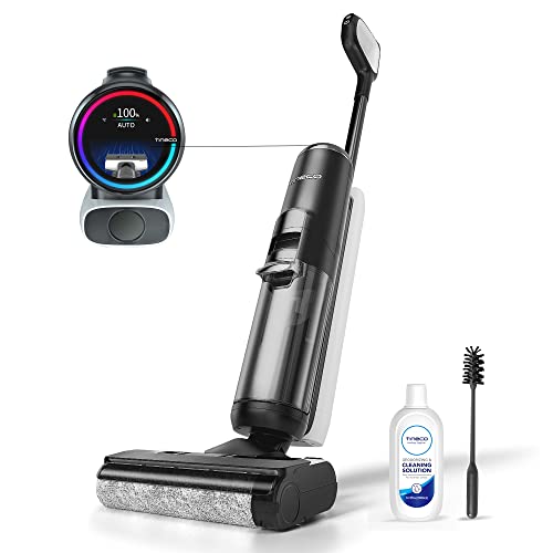 Tineco Floor One S5 Pro 2 Smarter und kabelloser Nass-Trocken-Staubsauger mit iLoop Technologie, LCD-Display, 35 Min Laufzeit Elektrolysiertes Wasser Große Wassertanks, Wi-Fi & App. von Tineco