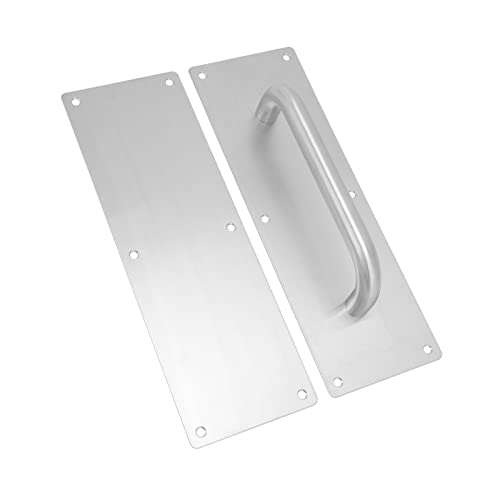 Edelstahl Türgriffe mit Schrauben, Heavy Duty Barn Door Pull Griffe, Ovale Griffe Robuste Türgriffe Push Plates für Büroräume Hotels Restaurants Lagerhäuser von Tissting