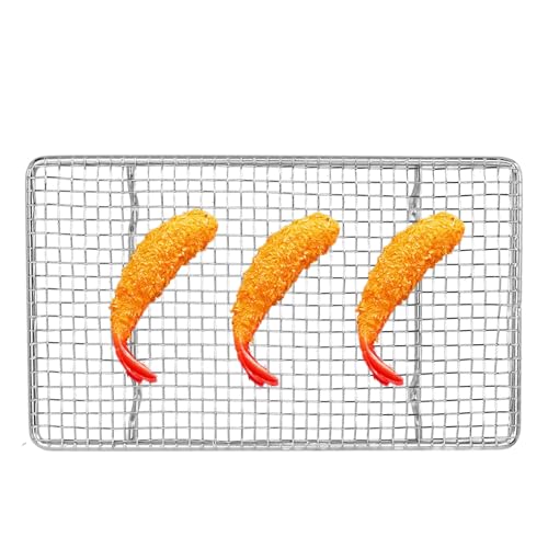 Tissting Kuchengitter Abkühlgitter Edelstahl Grillrost 19,5 x 11,5 cm Rechteckige Antihaftbeschichtete Kühlen Tortenkühler Backgitter für Kochen, Braten, Grillen Tissting Kuchengitter Abkühlgitter Edelstahl Grillrost 19,5 x 11,5 cm Rechteckige Antihaftbeschichtete Kühlen Tortenkühler Backgitter für Kochen, Braten, Grillen von Tissting