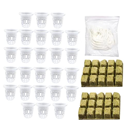 Toddmomy 1 Satz Set zur erdlosen Anzucht Hydroponik-Kit selbstbewässernde Dochtschnur Starterstecker Orchidee DIY Pflanze Netzbecher Mesh-Cups Anlage einstellen Setzlinge Suite von Toddmomy