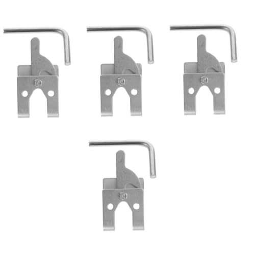 Toddmomy 4 Stück Hundekäfig Schloss Metall Türschnäpper Edelstahl Türschnäpper Scheunentürschloss Torriegel Für Holzzaun Türschnalle Metallschrankriegel Schlösser Für Innentür von Toddmomy