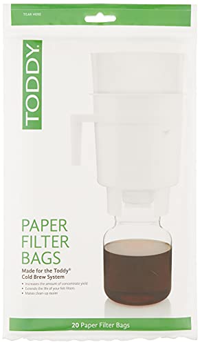 Toddy - THMPF20 Toddy Papierfilterbeutel, Home Model Filter, Natur, 20 Stück von Toddy