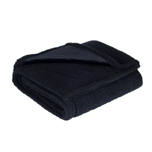 Liebesdecke Wasserdicht, Liebesdecke - Die wasserdichte Kuscheldecke, Wasserdicht Decke für Bett Couch Sofa, Haustier Wasserabweisend Tagesdecke Decke Warme Weiche Decke (S: 71 * 100CM, Schwarz) von Toerjii