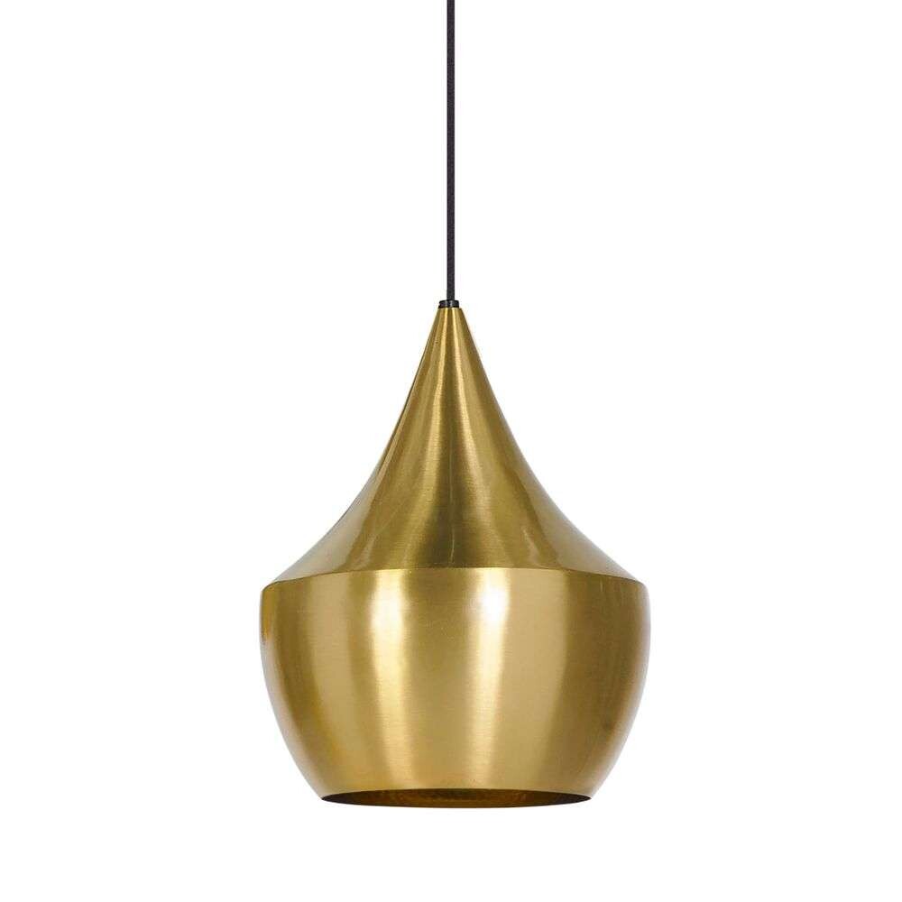 Tom Dixon - Beat Light Fat LED Pendelleuchte Brushed Brass von Tom Dixon