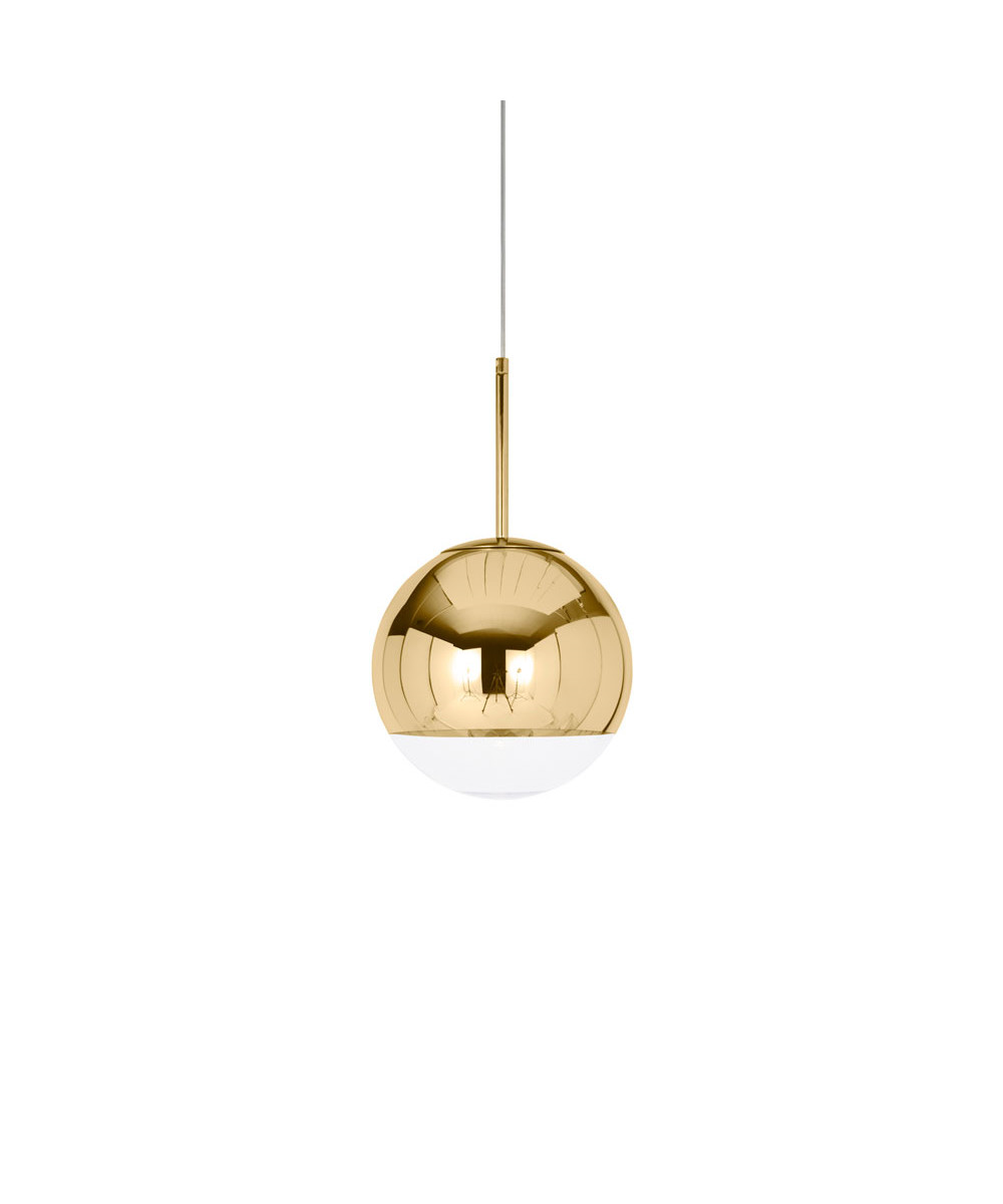 Tom Dixon - Mirror Ball 25 LED Pendelleuchte Gold von Tom Dixon