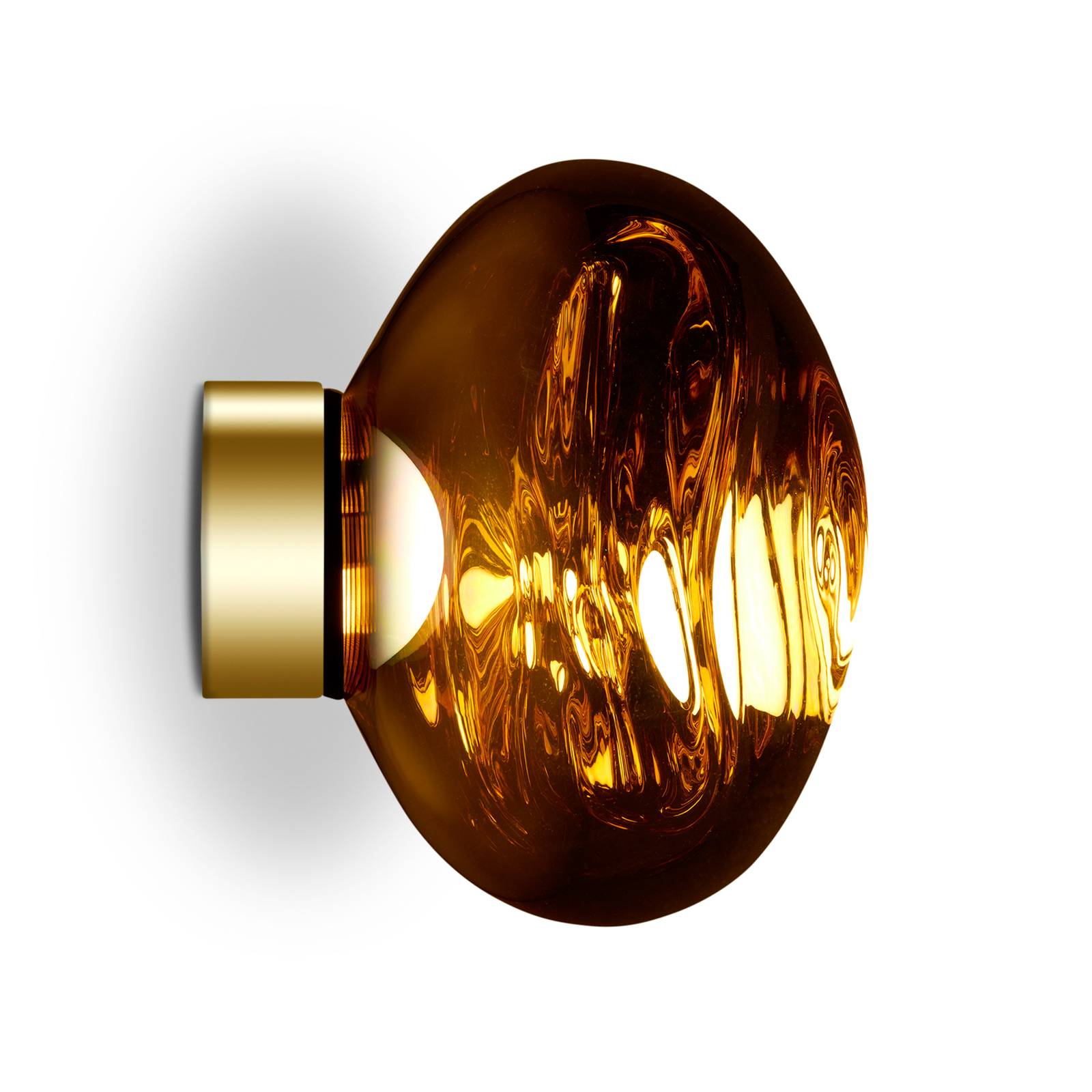 Tom Dixon Melt Surface Mini LED-Wandleuchte gold von Tom Dixon