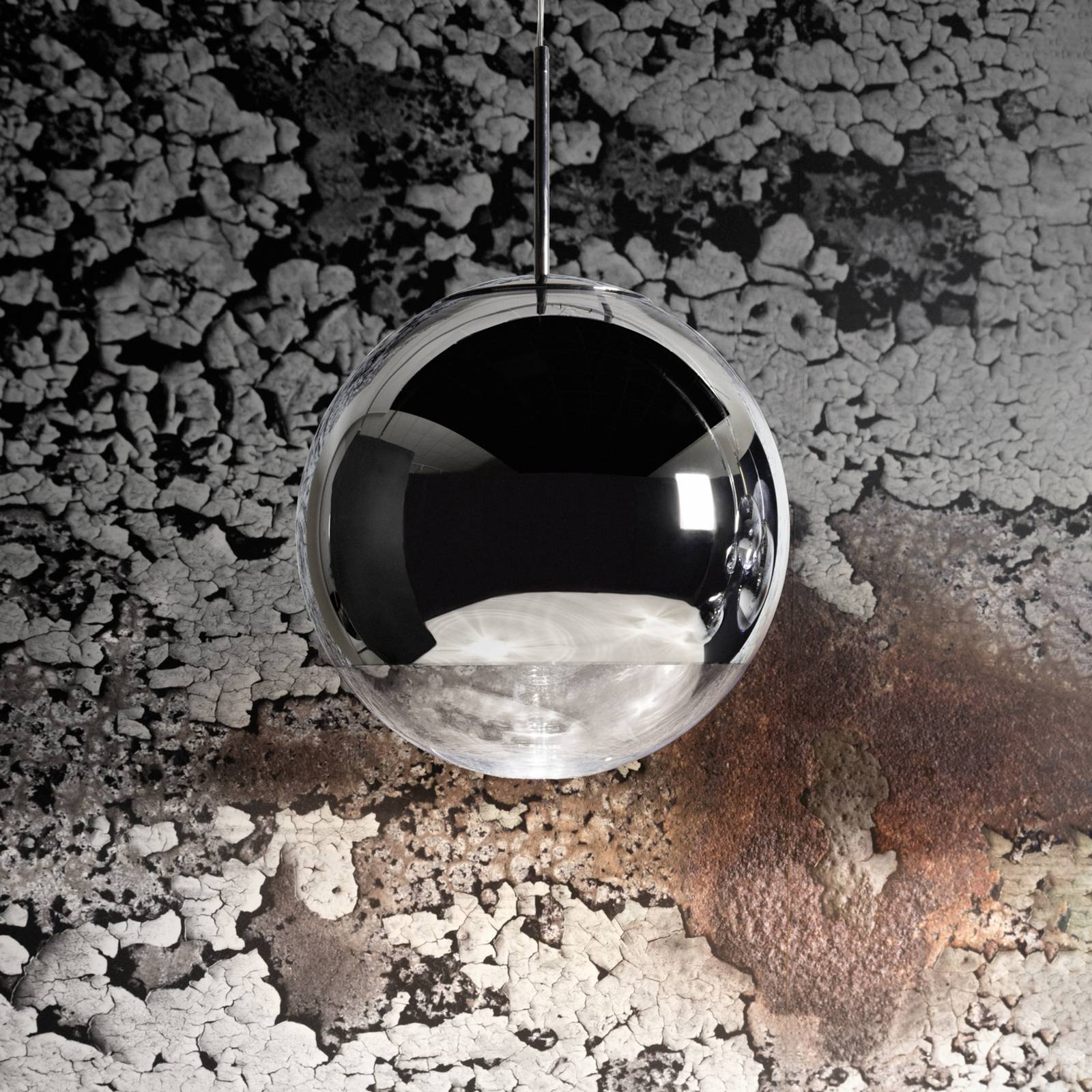 Tom Dixon Mirror Ball LED-Hängelampe Ø 25 cm chrom von Tom Dixon