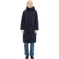 TOM TAILOR Denim Regenjacke, mit Kapuze, mit Kapuze und in extra langer Form von Tom Tailor Denim