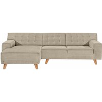 TOM TAILOR HOME Ecksofa "NORDIC CHIC", mit Recamiere, im Retrolook, Füße Buche natur von Tom Tailor Home