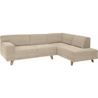 TOM TAILOR HOME Ecksofa "NORDIC PURE", mit Ottomane, im Retrolook, Füße Buche natur von Tom Tailor Home