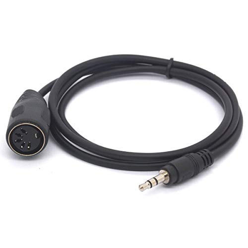 Tomost 3,5 mm 5-poliges DIN-Midi-Kabel, 5-polige DIN-Buchse auf 3,5 (1/8 Zoll) TRS-Stereo-Stecker, Konverterkabel für MIDI-Tastatur IK Multimedia 1 Meter von Tomost