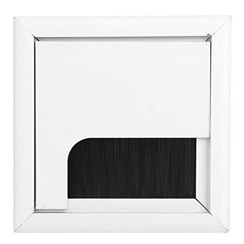 Tomotato Kabeldurchlass Quadratisch, Aluminium Schreibtisch Computer Kabel Tidy Steckdose Einfügen Loch Oben Abdeckung für Home Office(SMALL) von Tomotato