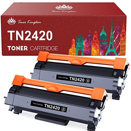 Toner Kingdom Kompatibel Tonerkartusche Ersatz für Brother TN2420 TN2410 für Brother MFC-L2710DW HL-L2350DW DCP-L2530DW MFC-L2710DN HL-L2310D HL-L2370DN HL-L2375DW MFC-L2730DW MFC-L2750DW DCP-L2510D von Toner Kingdom