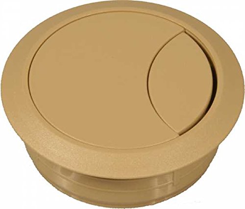 ToniTec® Kabeldurchlass Kabeldose Kabeldurchführung Kunststoff 60mm 80mm Beige von ToniTec®