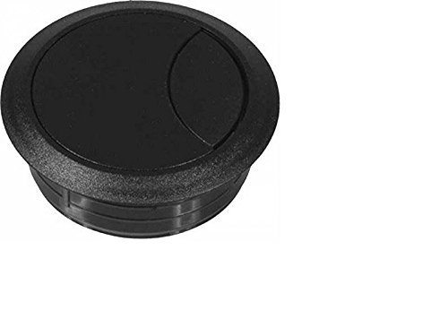 ToniTec® Kabeldurchlass Kabeldose Kabeldurchführung Kunststoff 60mm 80mm Schwarz von ToniTec®