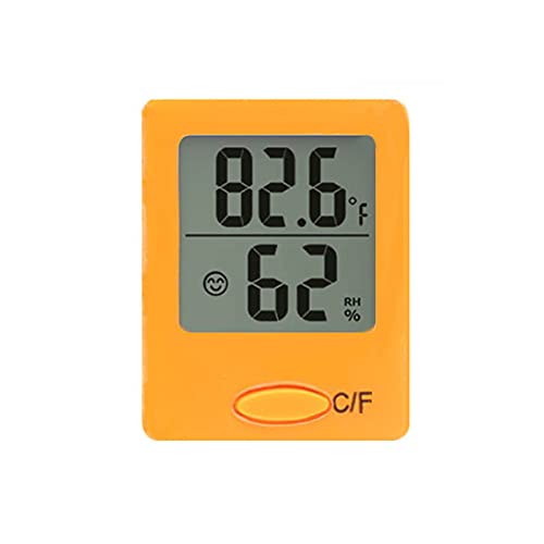 Digitales Thermo-Hygrometer, 3 Farben Hygrometer Innen zu Wählen, mit Komfortanzeige zur Raumklimakontrolle Schwarz/Weiß/Orange von TopHomer