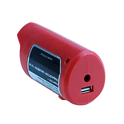 USB-Ladegerät-Adapter für Milwaukee 12 V Lithium-Batterie, Niederspannungsschutz DC 12 V Steckdose Ladung für Mil M12 Batterie von TopHomer