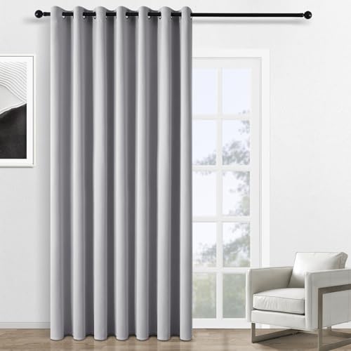 Topfinel Outdoor Vorhang Blickdicht Gardinen Mit Ösen Grau Verdunkelungsvorhang Fenster B 300 X H 240 cm Blackout Curtains Vorhang Outdoor Für Balkon Terrassentür Pavillon von Topfinel