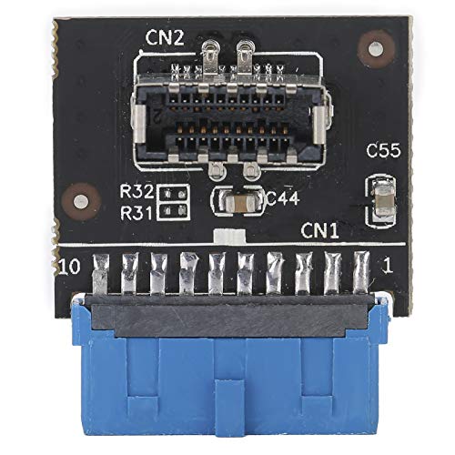 Typ-E-zu-USB 3.0-Anschluss, Motherboard-Header-Erweiterungsadapter, USB 3.1 A-Key 20-poliger Frontpanel-Stecker, Leicht und Tragbar von Topiky