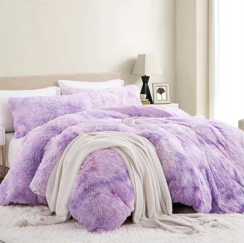 Tospass Plüsch Bettwäsche 135x200cm Violett Kunstfell Flauschig Luxus Winterbettwäsche Flanell Samt Biber Warme Deckenbezug Cashmere Touch Bettbezug mit Reißverschluss und Kissenbezug 80x80cm Tospass Plüsch Bettwäsche 135x200cm Violett Kunstfell Flauschig Luxus Winterbettwäsche Flanell Samt Biber Warme Deckenbezug Cashmere Touch Bettbezug mit Reißverschluss und Kissenbezug 80x80cm von Tospass