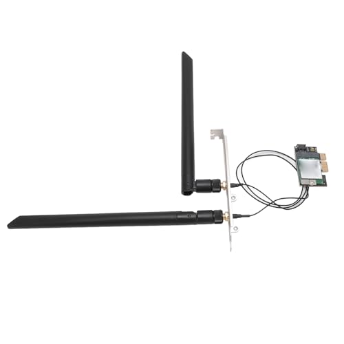 Tosuny PCIE WLAN Karte für PC, 2,4 G/5 G Dualband 1200 Mbit/s Wireless Netzwerkkarte, Bluetooth 4.0 WLAN Adapterkarte mit Antenne, 802.11A/B/G/N/AC, Plug and Play, für Windows 7 8 10 von Tosuny