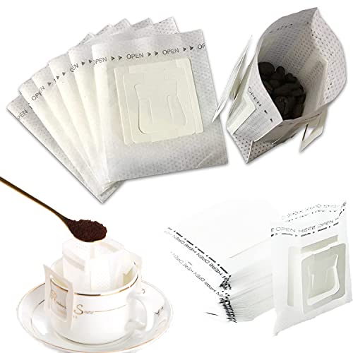 KaffeeFilter,30 Stück Tragbare Kaffee Papier,Papier-Kaffeefilter,Kaffeefiltertüten,KaffeeFilter Camping,Hängende Ohrtropf-Kaffeebeutel für Meisten Tassen,Filter für Reisen,Camping,Zuhause,Büro von Toulifly