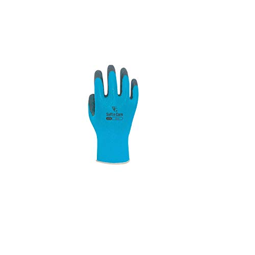 Handschuh softcareflora blau m von TOWA