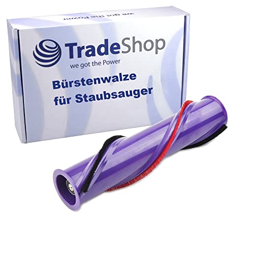 Trade-Shop 3-Speichen Bürstenrolle/Bürstenwalze/Hartwalze mit Schraube kompatibel mit Dyson V10 SV12 Akku-Staubsauger ersetzt 969569-01 von Trade-Shop