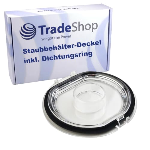 Trade-Shop Staubbehälter-Deckel/Ersatzdeckel/Ersatzkappe inkl. Dichtungsring kompatibel mit Dyson V7 V8 SV10 SV11 Akku-Staubsauger von Trade-Shop