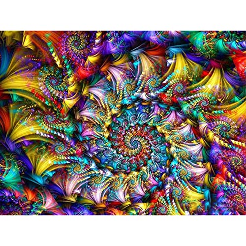 Trayosin 5D Diamond Painting Mandala Diamant Painting Bilder DIY Diamant Malerei Diamant Stickerei Leinwand Malerei Blume Bilder Vollbohrer für Erwachsene, Wand Dekor (D,30x40cm) von Trayosin