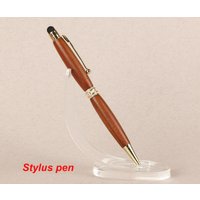 Apricot Stylus Pen, Drehstift Aus Holz, Handgefertigter Stift von TreelightArtStudio