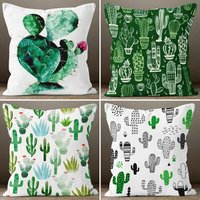 Kaktus Kissenhüllen, Bunte Blumen Kissenhülle, Dekorative Lumbar Geschenk Zur Wohnungseinrichtung, Kissenhülle von TrendHomeDesign