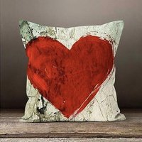 Rote Herz Kissenhüllen, Love Kissenhülle, Collection Kissenbezug, Valentinstag Geschenk, Weihnachtsgeschenk von TrendHomeDesign