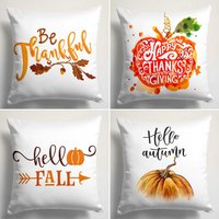 Sei Dankbare Kissenhülle, Thanksgiving Kissenbezug, Herbst Orange, Trend Bauernhaus Hochwertiges Geschenk von TrendHomeDesign