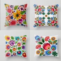 Sommer Trend Kissen, Bunte Blumen Kissenhülle, Dekoratives Lendenkissen, Bettwäsche Home Dekor, Einweihungs Kissen Hülle, Deko Top von TrendHomeDesign