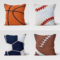 Sport Kissenbezug, Fußballkissen, Fußball Basketball Wurf Baseball Dekokissen, Home Geschenk von TrendHomeDesign