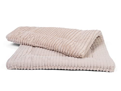 TrendPet Harmony 4cm gefütterte Hundedecke, Katzendecke, Liegedecke für Hunde und Katzen (Creme, 60x45cm) von TrendPet