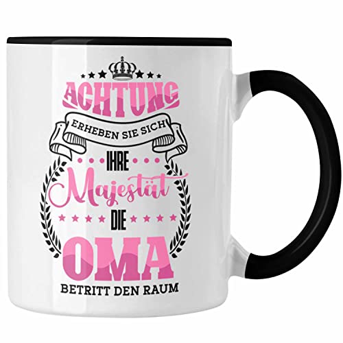 Trendation - Lustige Tasse für Oma Geschenk für Geburtstag Weihnachten Spruch (Schwarz) von Trendation