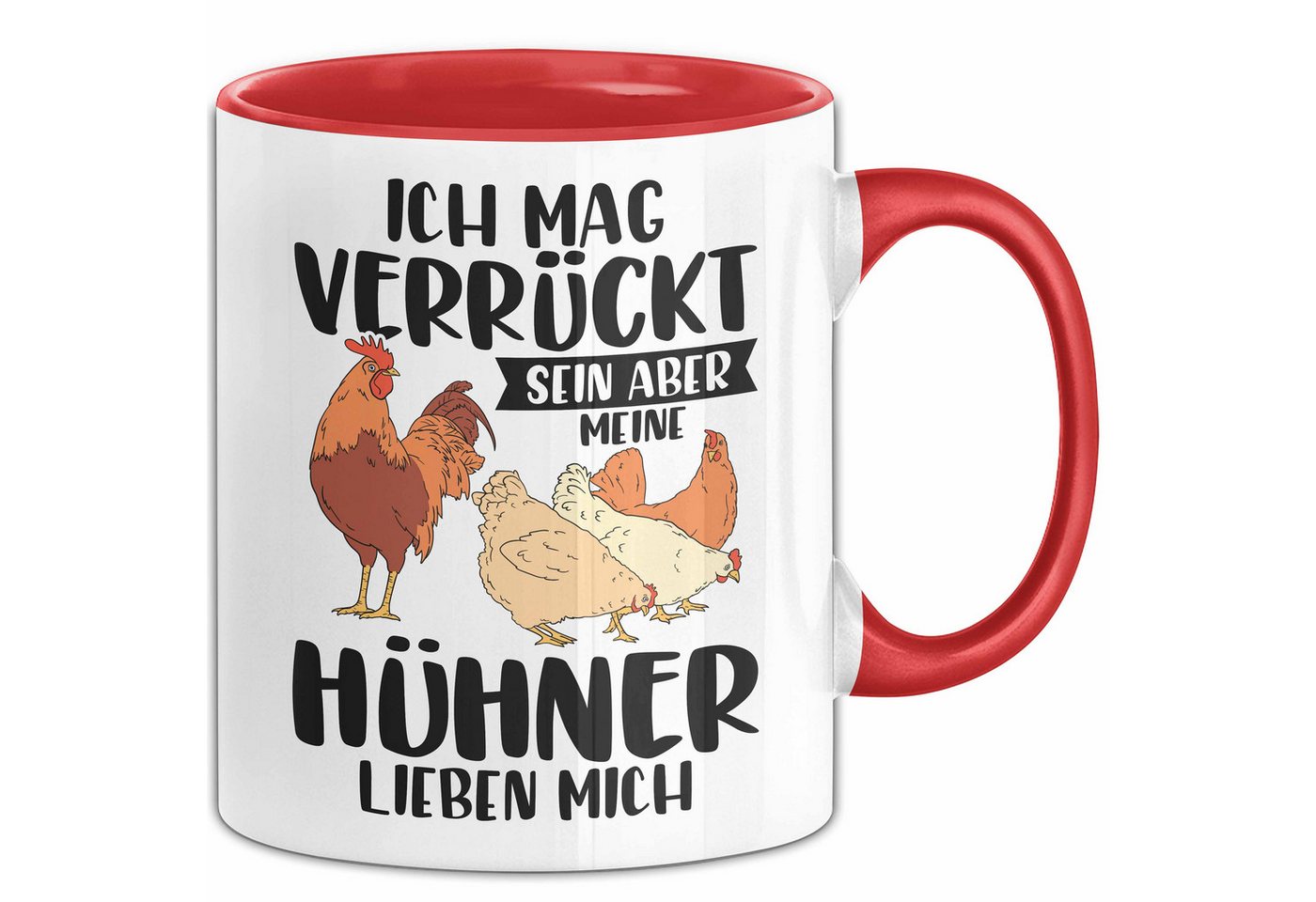 Trendation Tasse Hühnerstall Tasse Hühner Hahn Bauernhof Bäuerin Geschenk Huhn Geschenk von Trendation