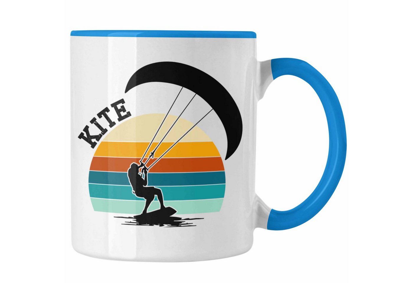 Trendation Tasse Trendation - Kite Surf Tasse Geschenk Kitesurfing Hobby Geschenkidee Geburtstag Weihnachten von Trendation