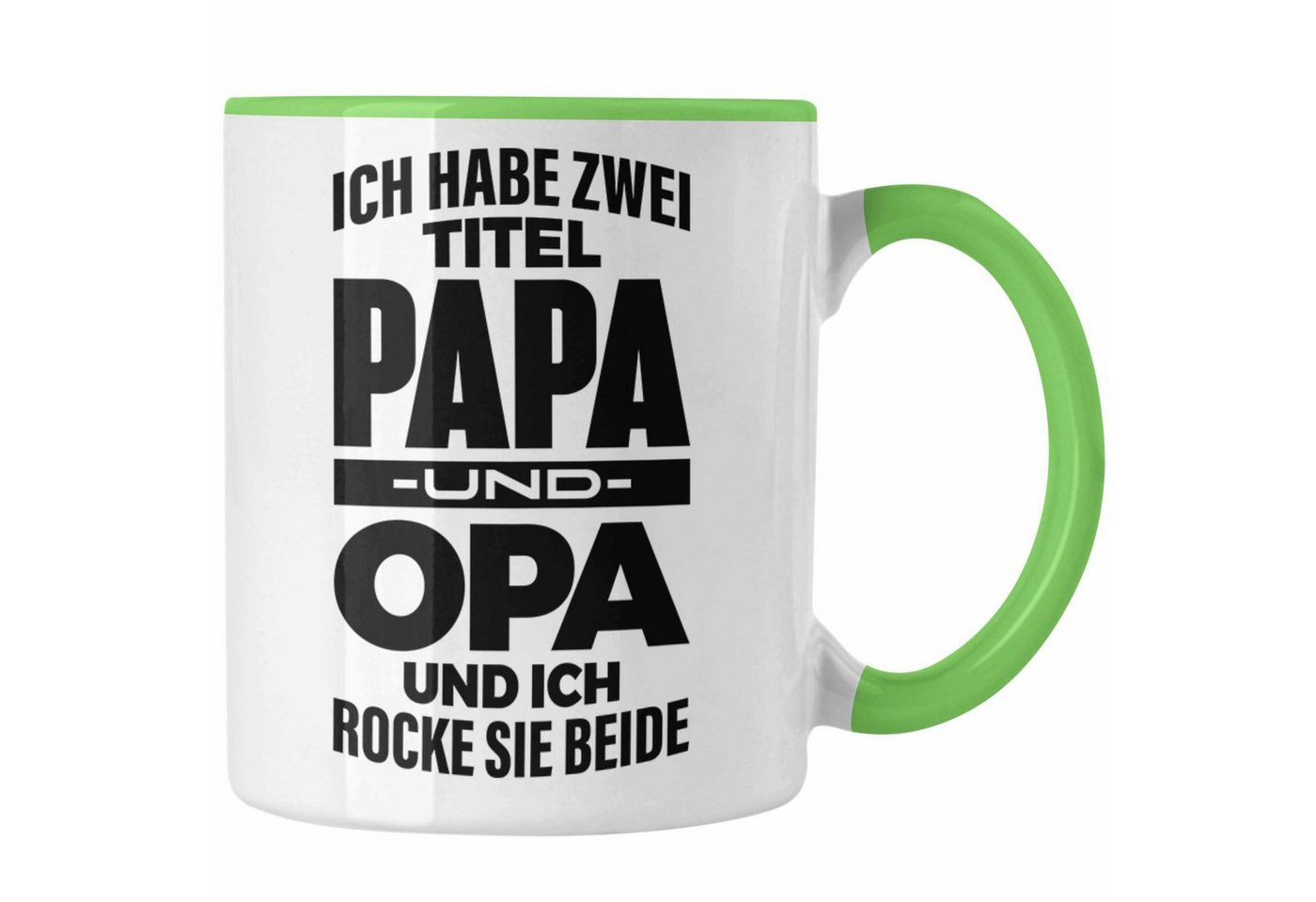 Trendation Tasse Trendation - Papa und Opa Tasse Geschenk für Opa Weihnachten Geburtstag Lustige Tasse Bester Opa von Trendation