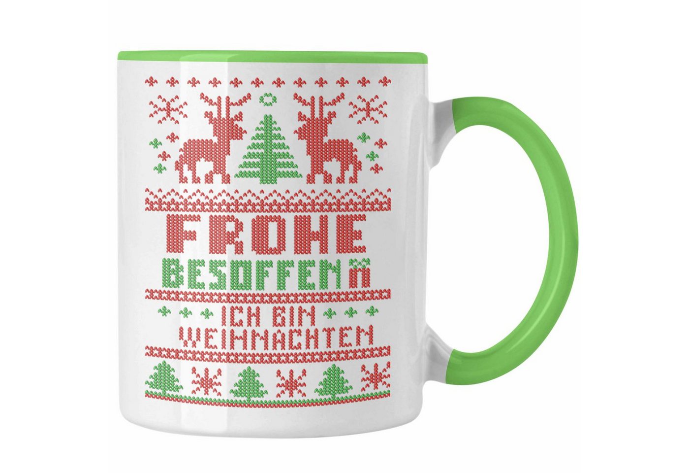 Trendation Tasse Trendation - Weihnachten Tasse Ich Bin Weihnachtstasse Weihnachtstassen Lustig Glühwein Becher Geschenk Tassen Weihnachtsmarkt Frauen Männer von Trendation