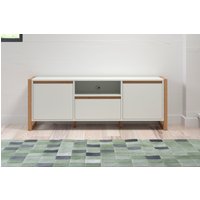 andas Lowboard "Drammen", TV Schrank, hellbraun / weiß, matt, Breite 150 cm von Andas