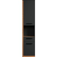 INOSIGN Midischrank "Premont", (1 St.), grauer Bad-Hängeschrank, 35 cm x 157 cm hoch, Soft-Close, 2 Türen von Inosign