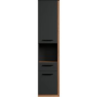 INOSIGN Midischrank "Premont", (1 St.), grauer Bad-Hängeschrank, 35 cm x 157 cm hoch, Soft-Close, 2 Türen von Inosign