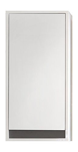 trendteam smart living - Hängeschrank Wandschrank - Badezimmer - Sol - Aufbaumaß (BxHxT) 35 x 73 x 23 cm - Farbe Weiß Hochglanz - 163550103 von trendteam smart living