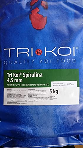 qdwq-US Tri Koi Spirulina - farbförderndes Qualitäts-Koifutter - 4,5 mm (5 kg) von qdwq-US