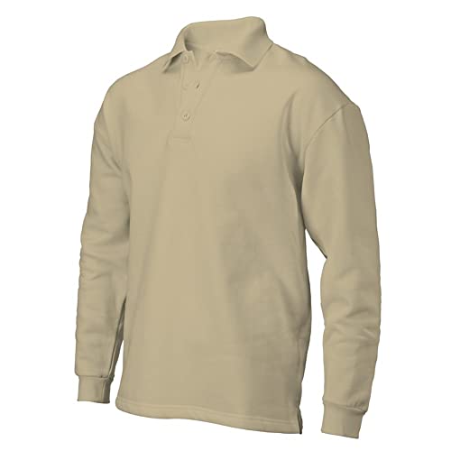 Tricorp 301004 Casual Polokragen Sweatshirt, 60% Gekämmte Baumwolle/40% Polyester, 280g/m², Khaki, Größe S von Haas F1 Team